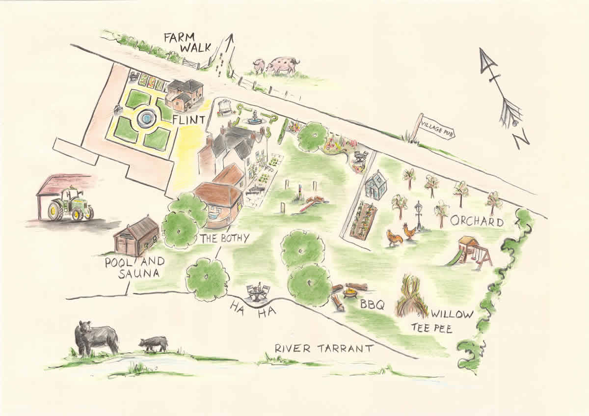 Launceston Farm site map